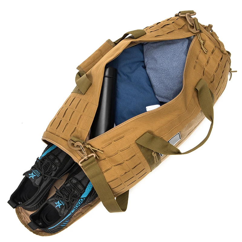 Bolsa táctica de lona 40L – Gimnasio, viaje y entrenamiento - imagen 3