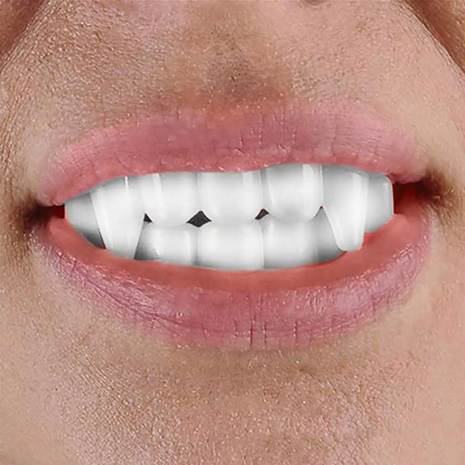 10Pcs Glow-in-the-Dark Plastic Vampire Teeth - Halloween Costume Props for Scary Party Decorations & Trick-or-Treat Accessories