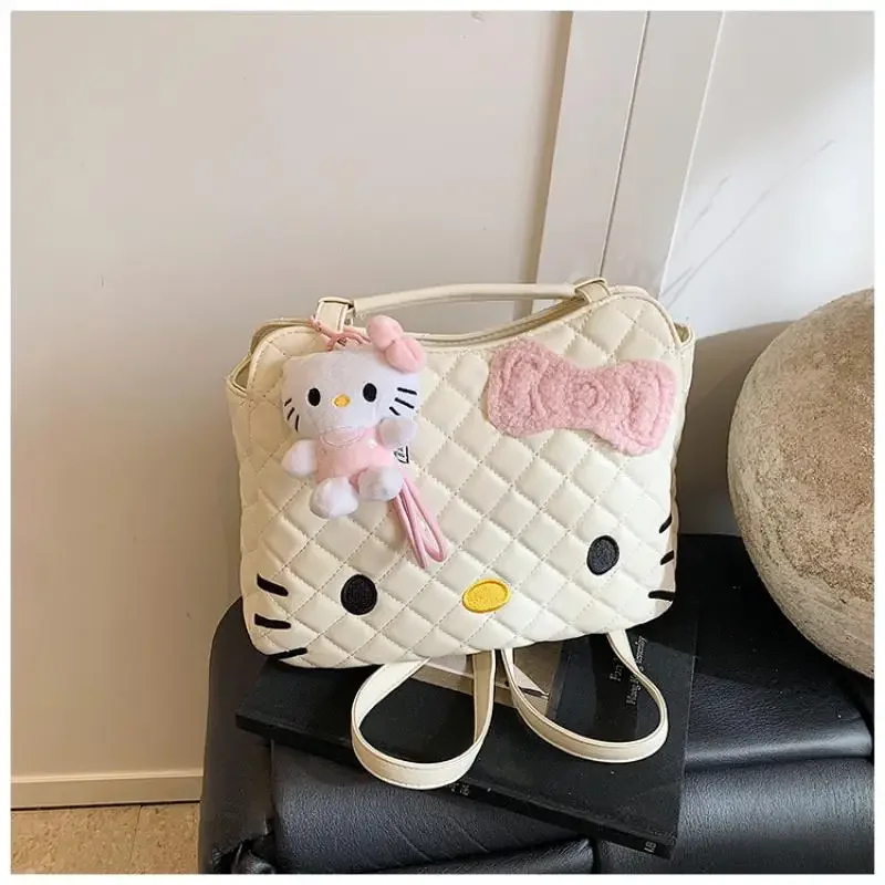حقيبة ظهر للأطفال من البولي يوريثان حقيبة ظهر جديدة من Hello Kittys حقيبة حمل كرتونية ذات سعة كبيرة حقيبة ظهر على شكل شخصية أنيمي للفتيات