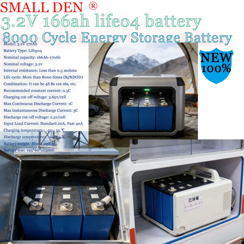 

LiFePO4 аккумуляторная батарея A-класса 3,2 В 170 Ач DIY 12 В 24 В, подходит для аккумуляторов солнечной энергии/домашних систем хранения энергии