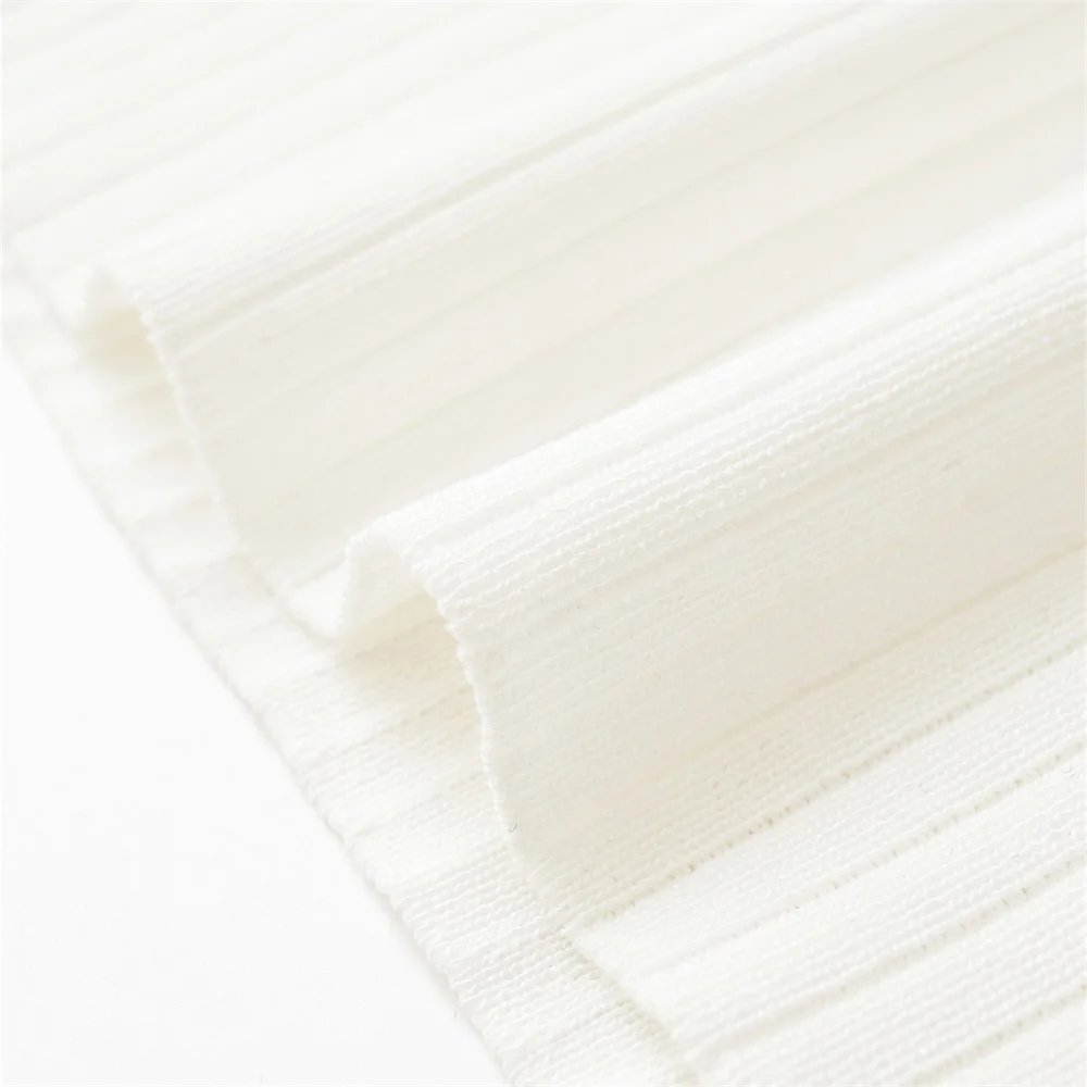 T-shirt da donna a maniche corte con scollo tondo a costine con lacci a contrasto per abbigliamento casual da donna primaverile ed estivo