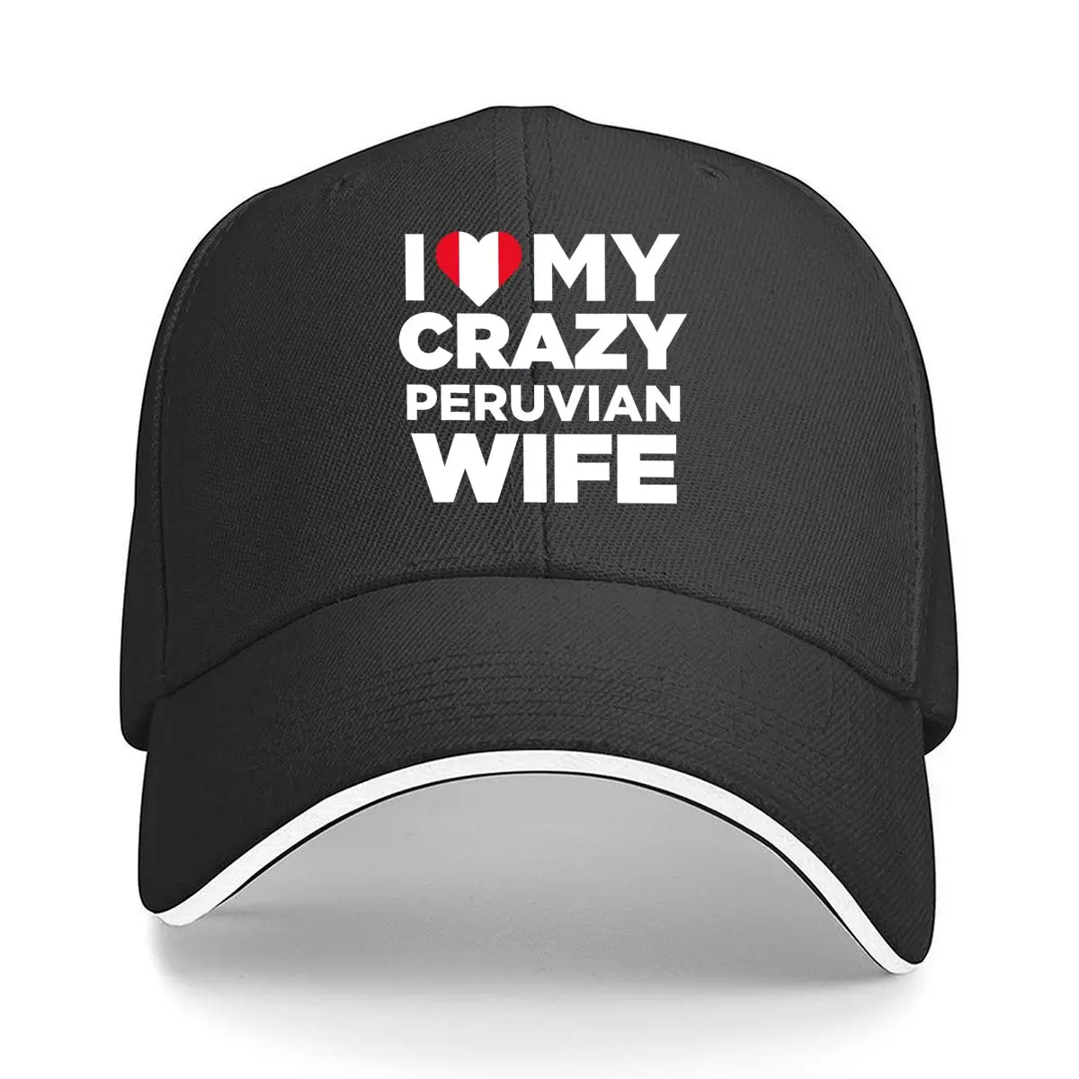 

Crazy Wife - Bold, Edgy Text Design Sandwich Baseball Cap