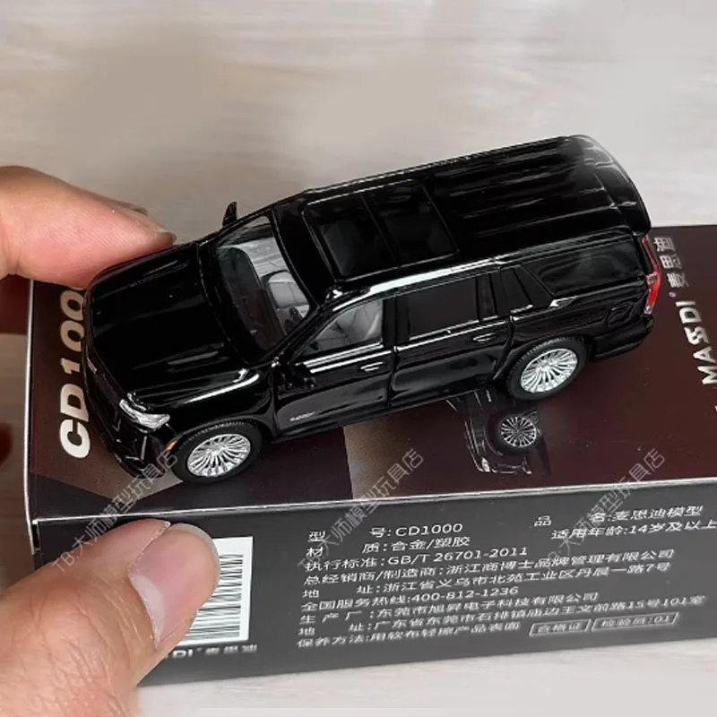 Diecast Original 1:64 Scale CVL1000 Black Suburban CD1000 Escalade Replica Alloy Buggy Model Classic Collection