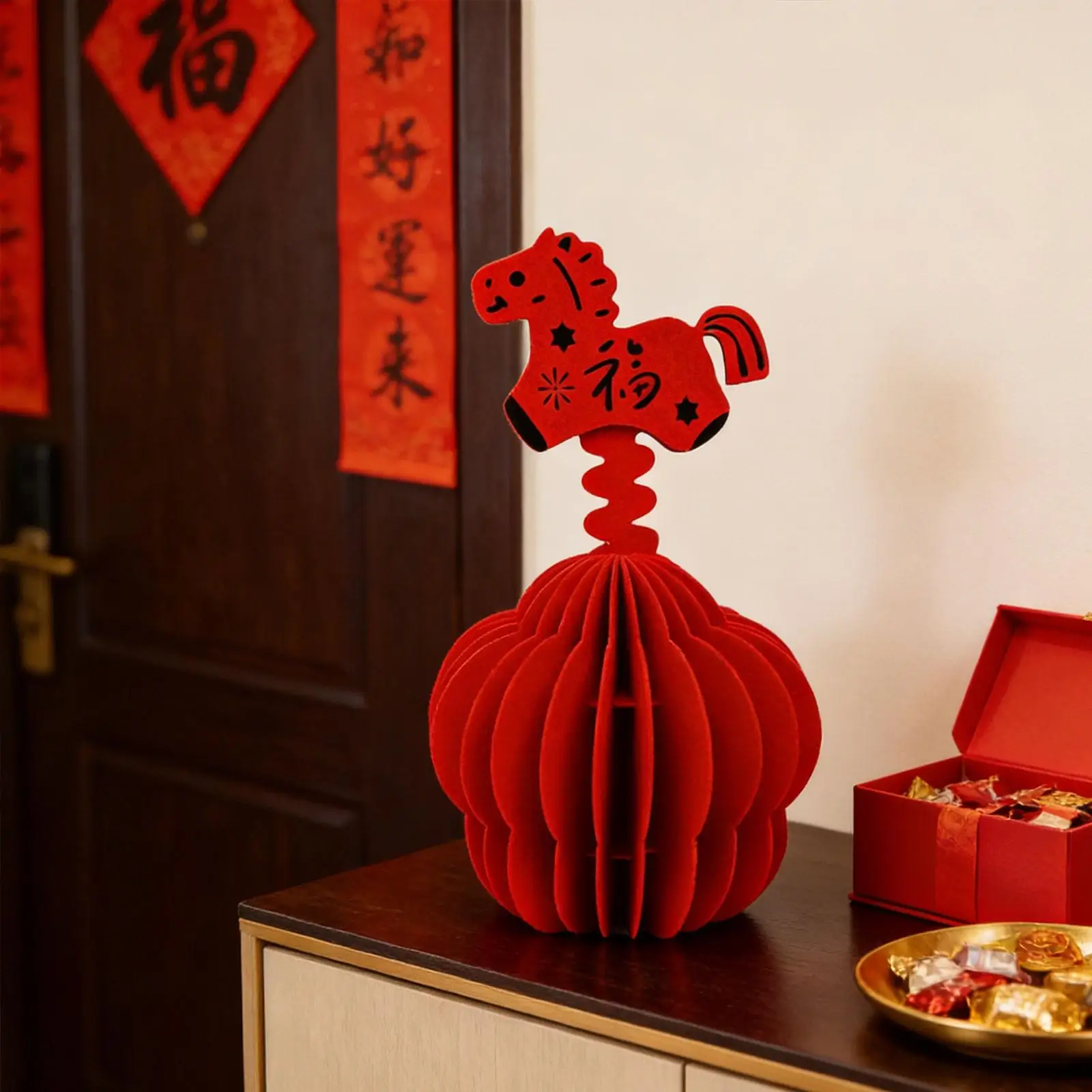 2026年中国新年パーティー ハニカムセンターピース 馬年 テーブルトッパー 春節飾り用品