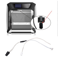 MX3.0 Connector Ceramic Heater 140mm XH2.54 Connector Thermistor Cable Kit 24V 80W 3D Printer for QIDI X Plus3 Smart3 Maximum3