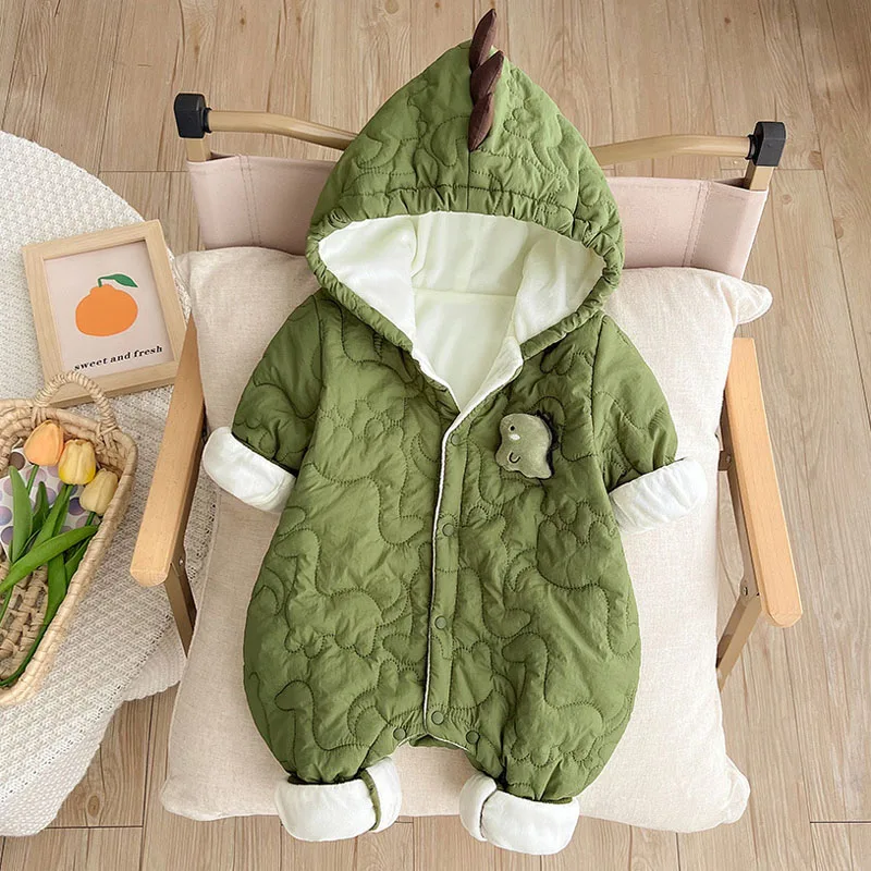 IYEAL الشتاء طفل دافئ الصوف سميكة بذلة الاطفال وزرة طفل الفتيات الفتيان مقنعين بذلة لحديثي الولادة السروال القصير #2