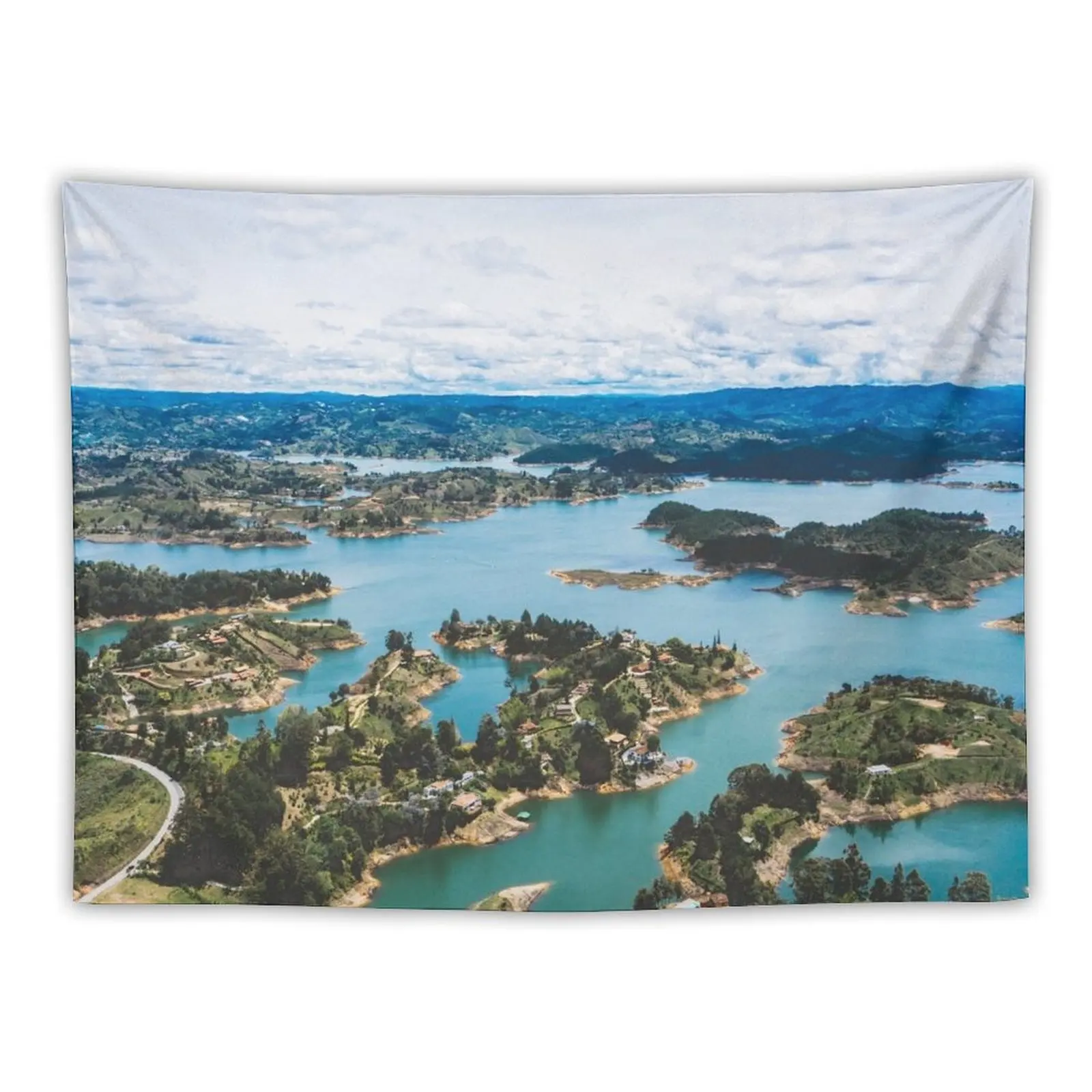 

View from El Peón de Guatapé, Antioquia, Colombia Tapestry Room Decor On The Wall Tapestry