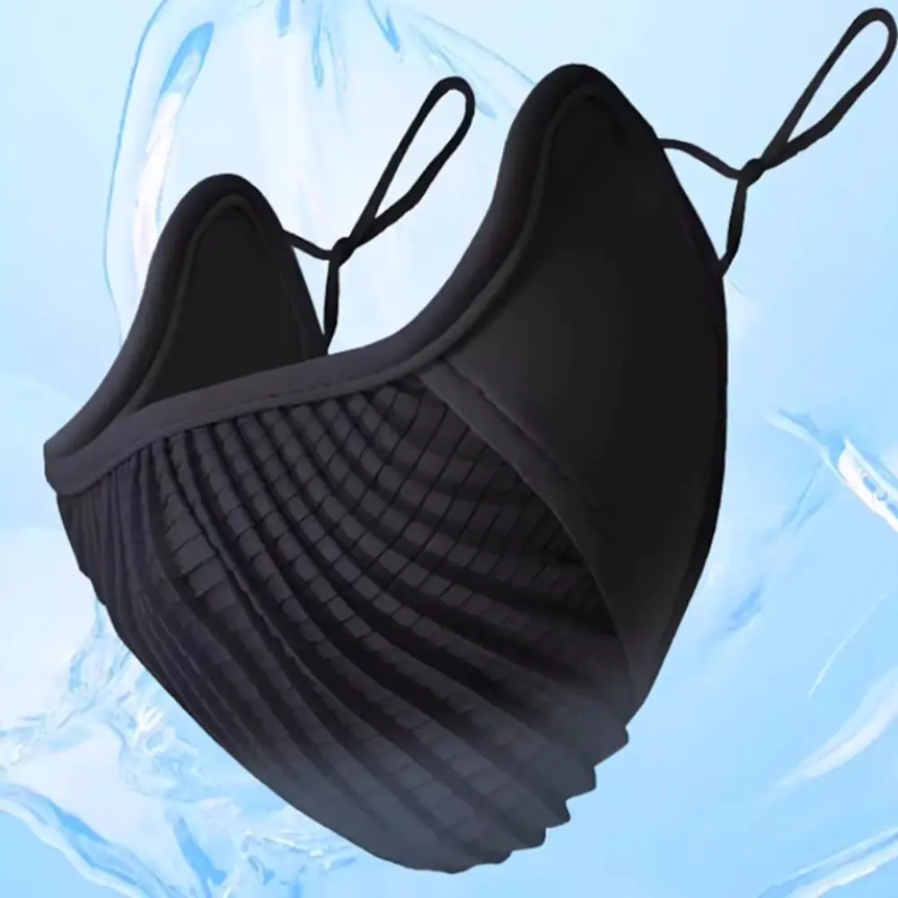 قابل للتعديل UPF200 + قناع الحرير الجليدي الأشعة فوق البنفسجية حماية العين غطاء الوجه الصيف واقية من الشمس الحجاب الوجه جيني قناع المشي لمسافات طويلة