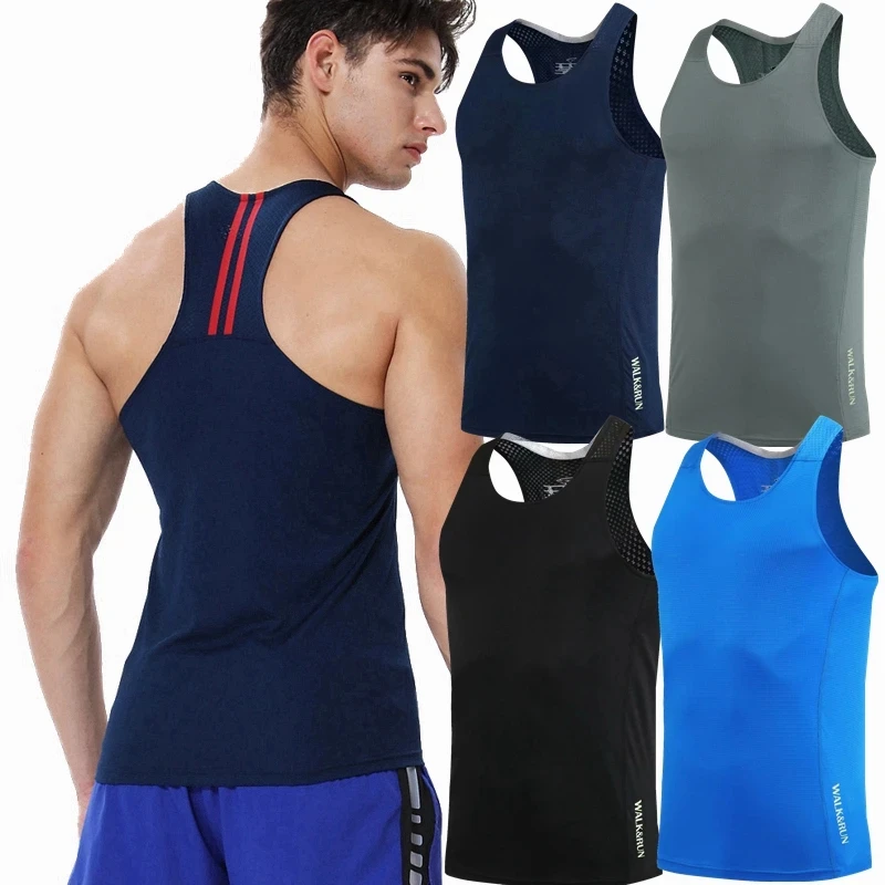 

Trend Stripe Printed Simple Tank Tops New Summer Sports Tops Tees Sleeveless Vest Men Harajuku Streetwear GYM Workout T-shirt