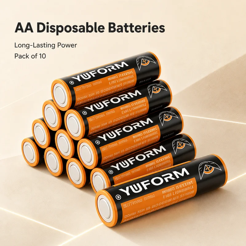 AA R6 Carbon Zinc Dry Batteries 1.5V Anti-Leakage Cells for Remote Control Toy Flashlight Reliable Power Supply
