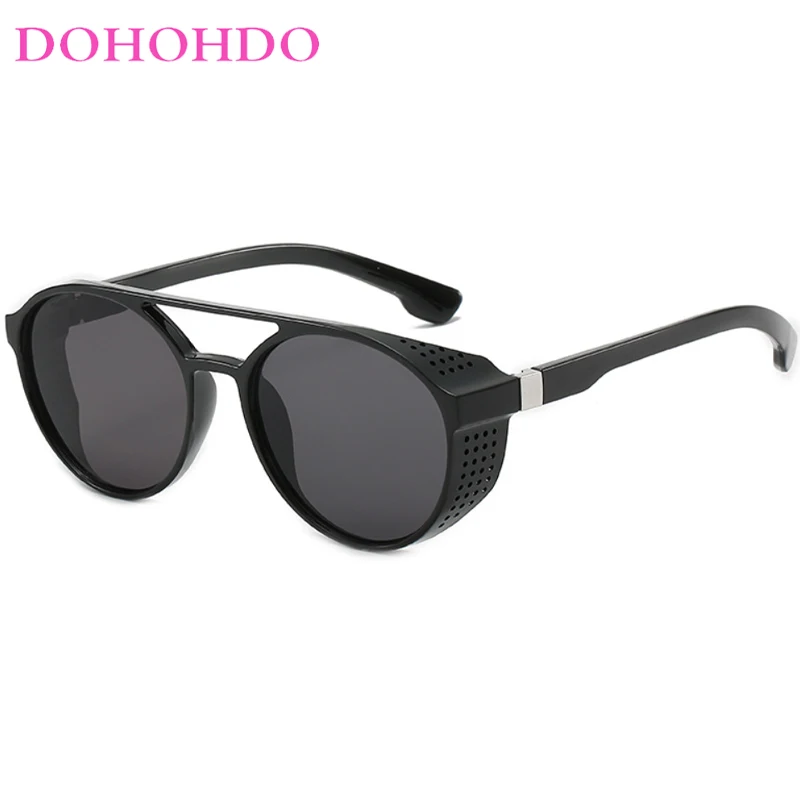 

DOHOHDO Classic Steampunk Sunglasses For Men Brand Designer Women Sun Glasses Vintage Punk Eyeglasses Oculos De Sol Gafas UV400