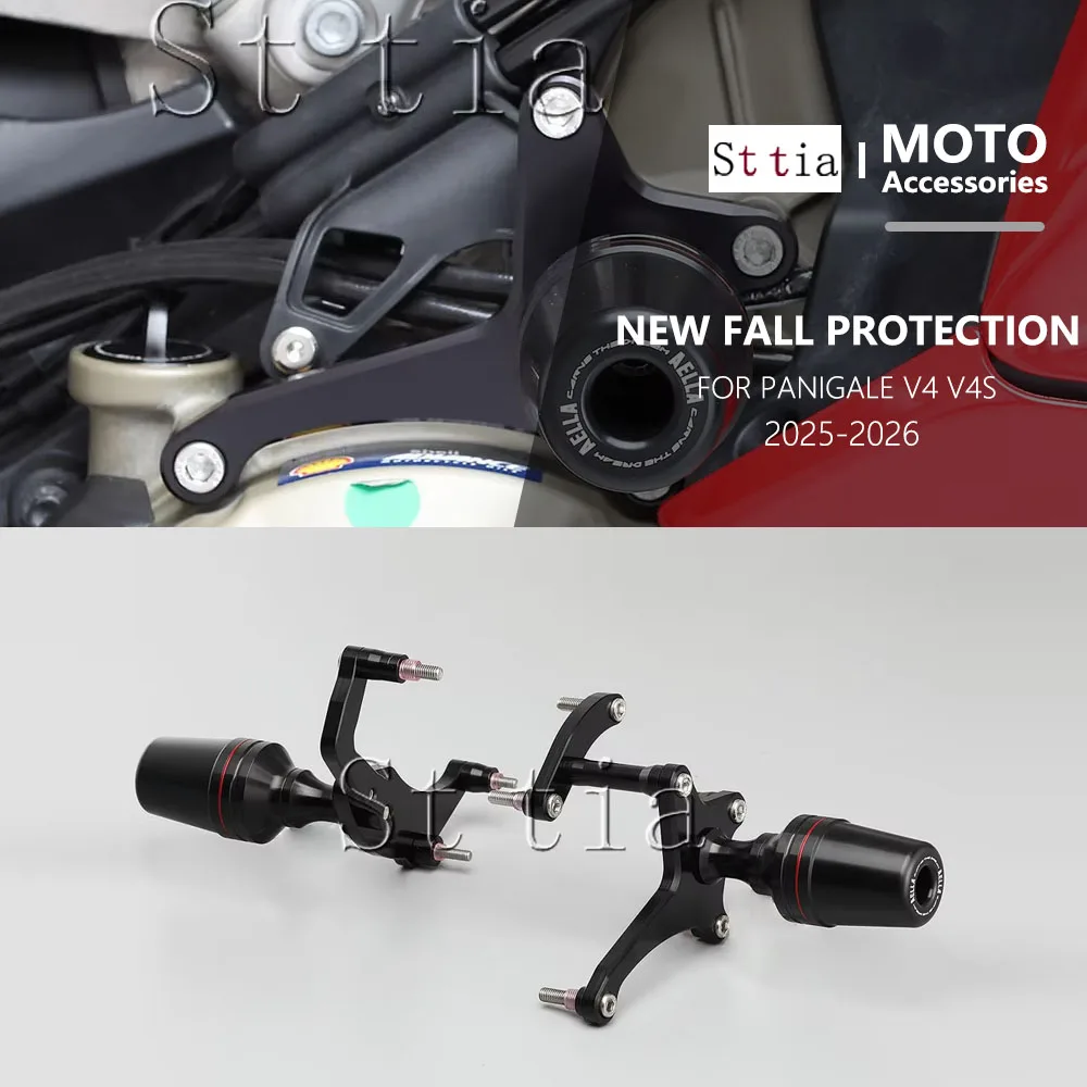 

Motorcycle Engine Frame Slider Anti Crash Pad Fairing Guard Protector For DUCATI Panigale V4/V4S 2025 2026 Falling Protection