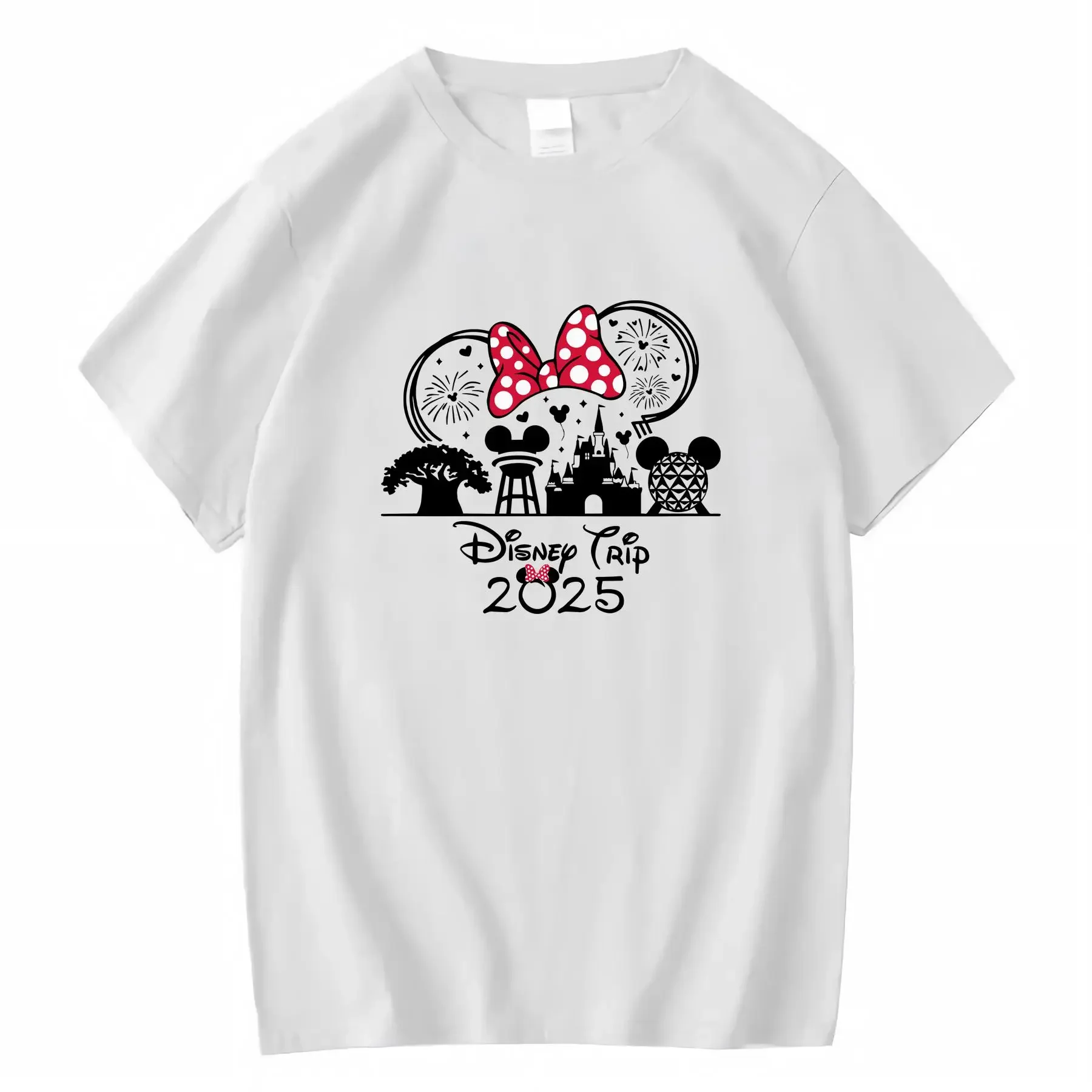 

Женская футболка Disney Mickey 220G, большие размеры с круглым вырезом, подходит для всех сезонов, винтажная стираная дизайнерская одежда, мягкая