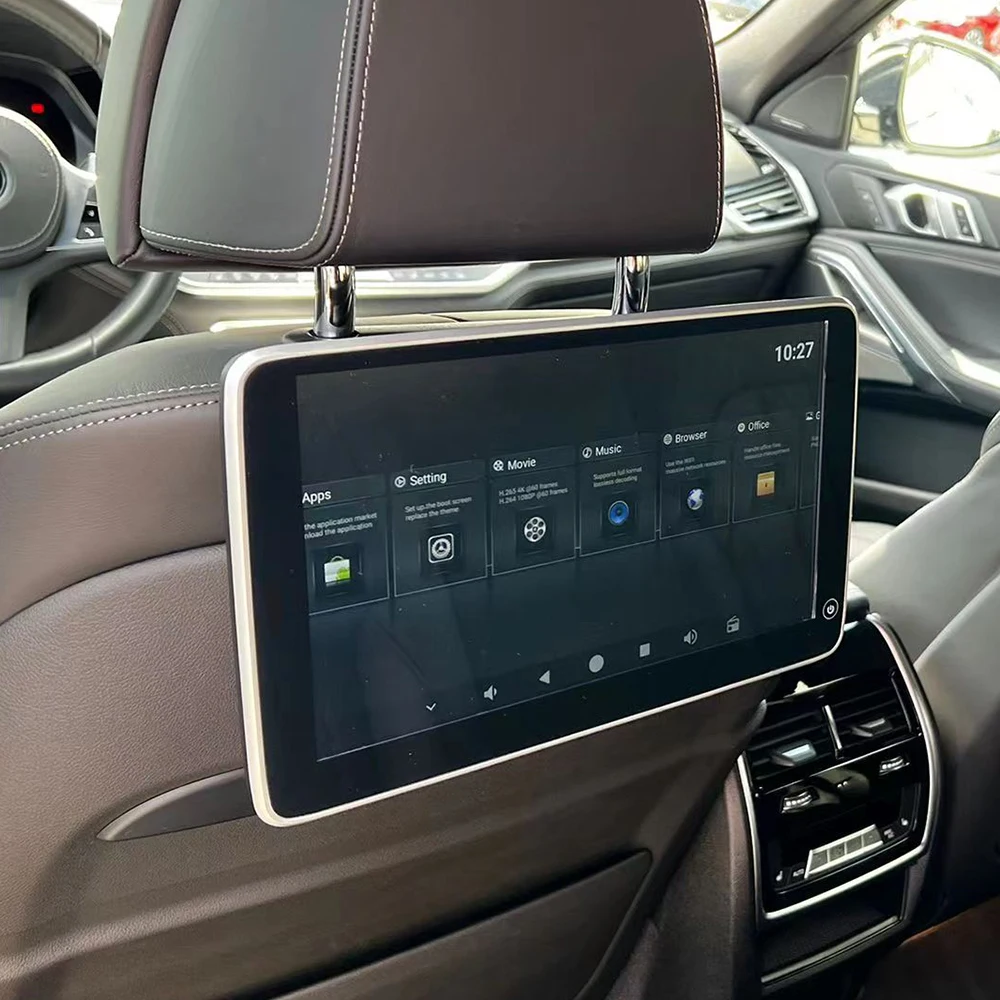 Headrest Monitor Display IPS Android Touch Screen For 2013-2021 BMW X5 F15 X6 F16 Car Rear Seat Player Video BT AirPlay Mirror