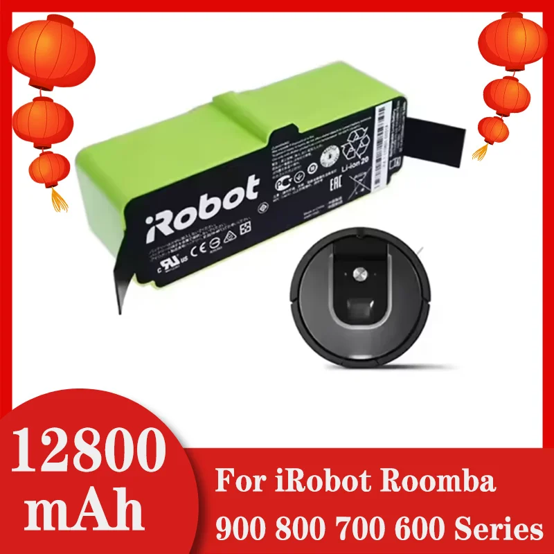 

12800mAh Lithium Ion Battery For iRobot Roomba Cleaner 900 800 700 600 Series 960 980 981 966 895 695 692 690 675 780 860 891