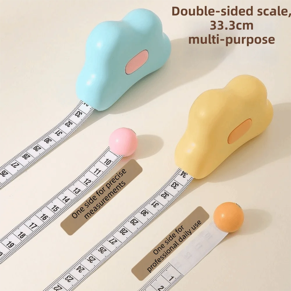 Magnetic Design Soft Body Tape Measure One-Button Auto-Shrink Dual-Scale Markings Magnetic Tape Measure Accurate Measurement