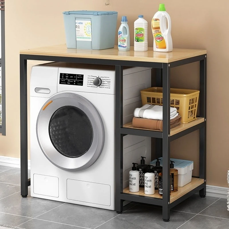 Washing machine rack Home bathroom Storage storage rack Protection drum Floor to ceiling Multi-layer shelf Balcony wardrobe