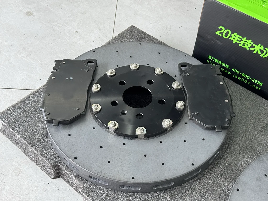 for Mercedes-Benz SL 63 Carbon Fiber Ceramic Rear Brake Discs 360mm*26mm Brake Rotor Upgrade for Enhanced Performance