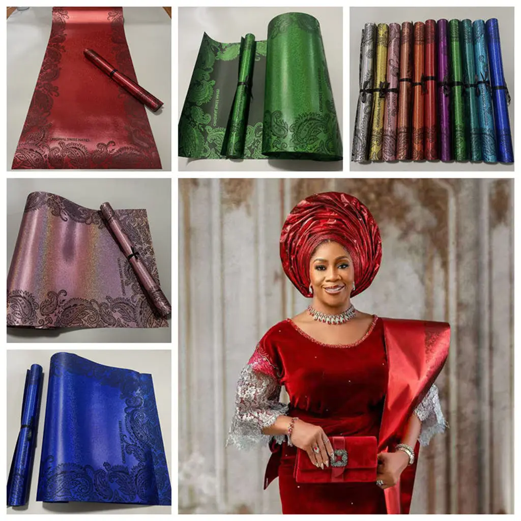 

2026 Роскошный нигерийский 3D-платок SEGO, швейцарский тюрбан, головной убор Gele & Ipele, 2 шт./упаковка, женский аксессуар для вечеринок