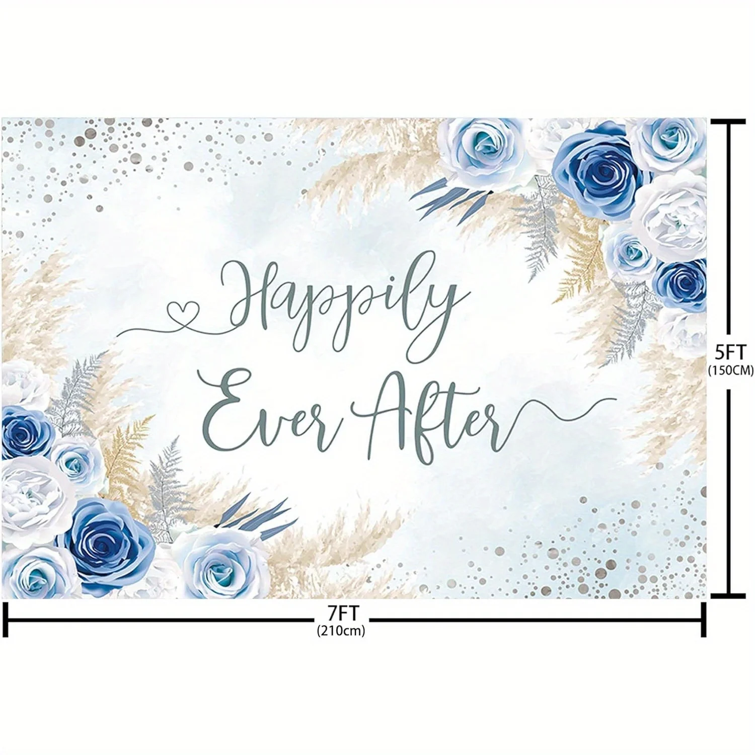 

MEHOFOND фон «Вечное счастье» в богемном стиле, вечерние украшения для невесты, баннер, серебряная точка, трава, свадьба