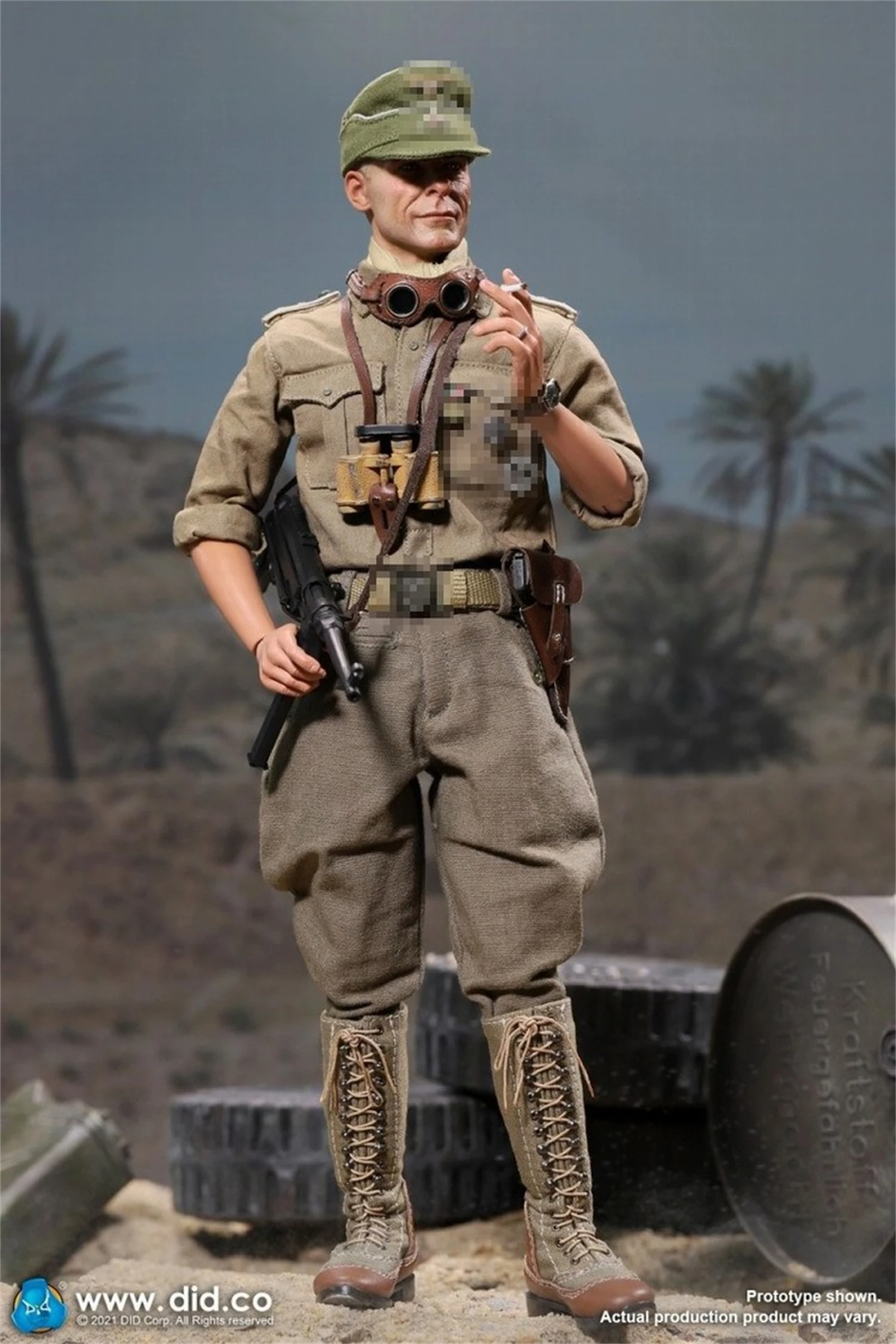 FAIT 1/6 Échelle D80151 SECONDE GUERRE MONDIALE L'afrika Korps Capitaine D'infanterie Officier Soldat 12 pouces Figurine D'action Militaire