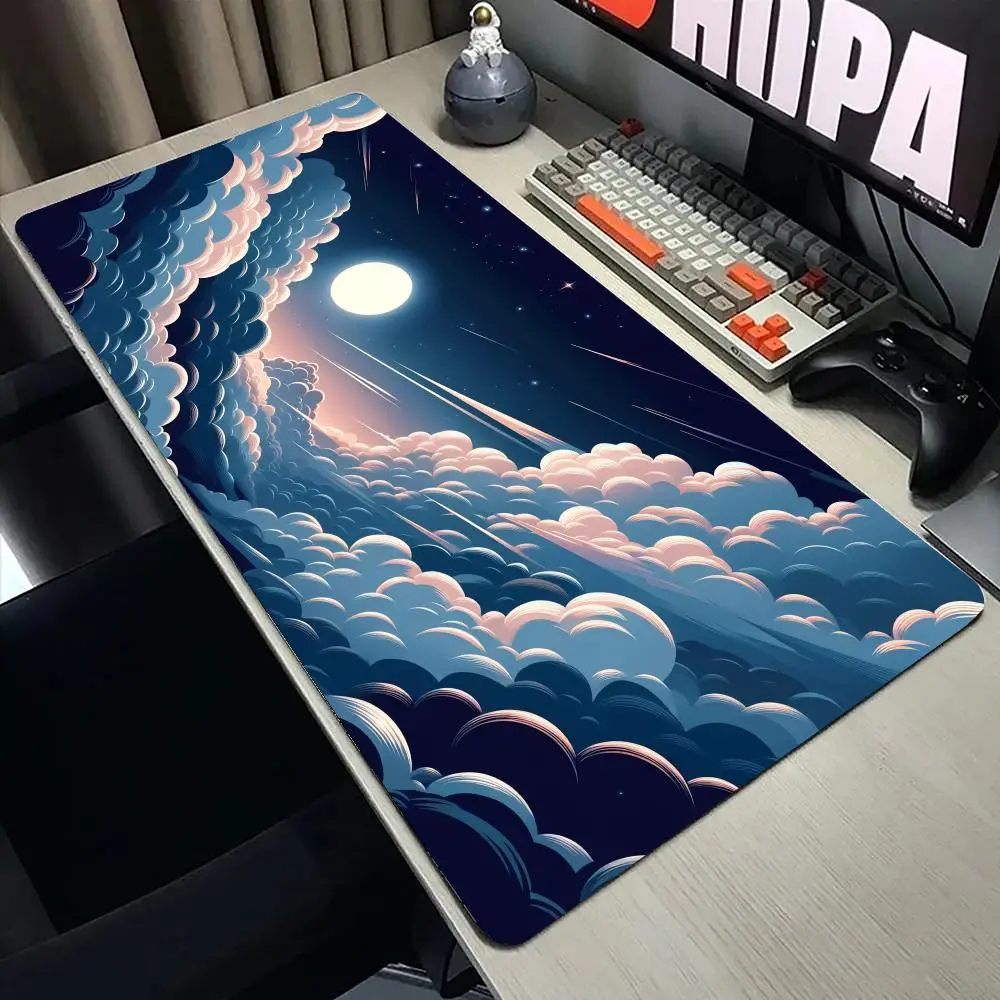 

Anime Sky Clouds Mouse Pad Large Office Game Table Mats XXL Rubber Non-Slip Keyboard Mausepad Computer Accessories Long Desk Mat