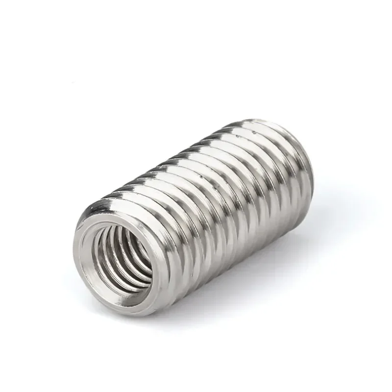 5pcs M4 M5 M6 M8 M10 M12 M14 Binnen Buiten Draad Adapter Schroef Moeren Insert Mouw Converter Moer koppeling 304 Rvs (Color : Length 10mm, Size