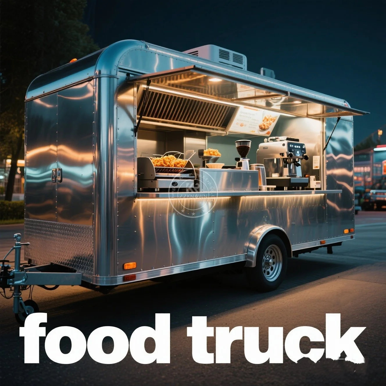 

Street Mini Food Truck Mobile Food Cart Hot Dog Ice Cream Carts Juice Van Concession Trailer Towable Food Trailer for Sale