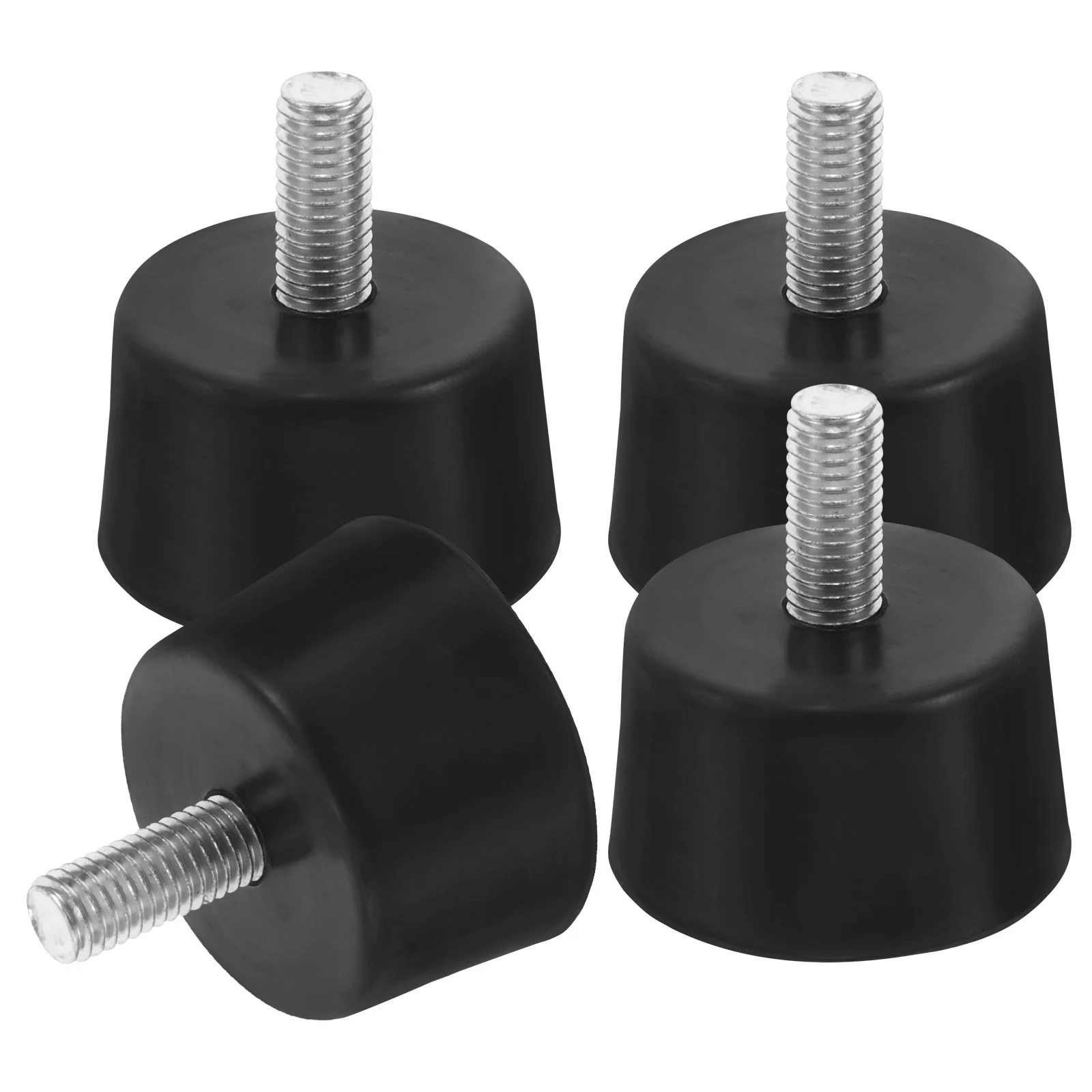 

4 Pcs Shock Absorber Foot Pads Furniture Leveler Legs Adjustable Bed Iron Feet Chair Leveling