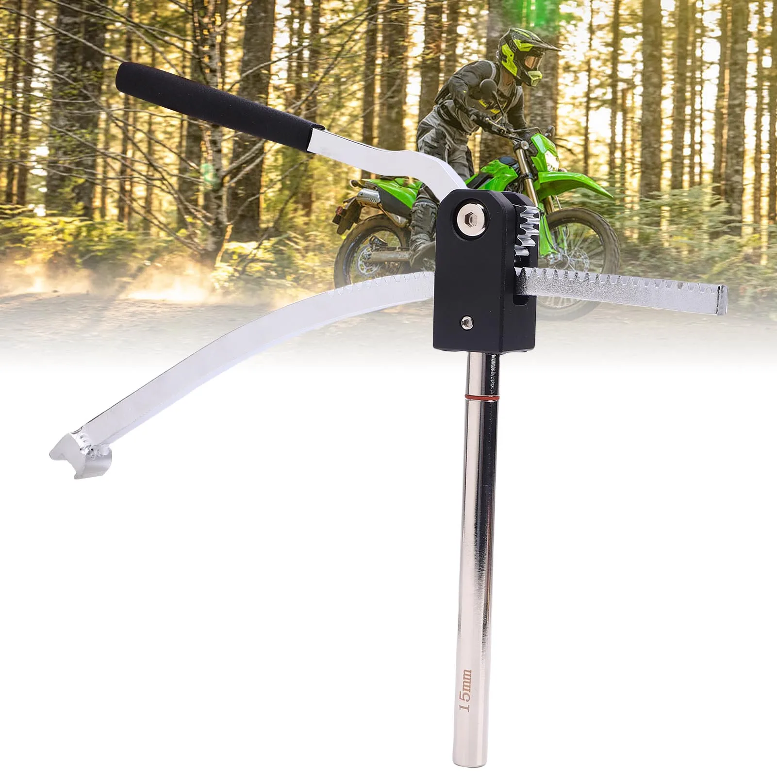 

Dirt Bike Tire Changing Tool Kit Dirt Bike Tire Mounting Tool Sturdy Steel Detachable Push Rod Efficient for Motorcross Enduro