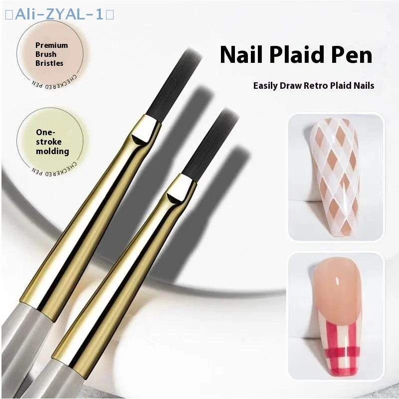 【ZYAL-1】1/5/6 Uds. Pincel para decoración de uñas, comprobador de dibujo de uñas, pincel de línea de pintura, herramienta de Arte de uñas, pinceles de pintura acrílica, herramienta de diseño DIY