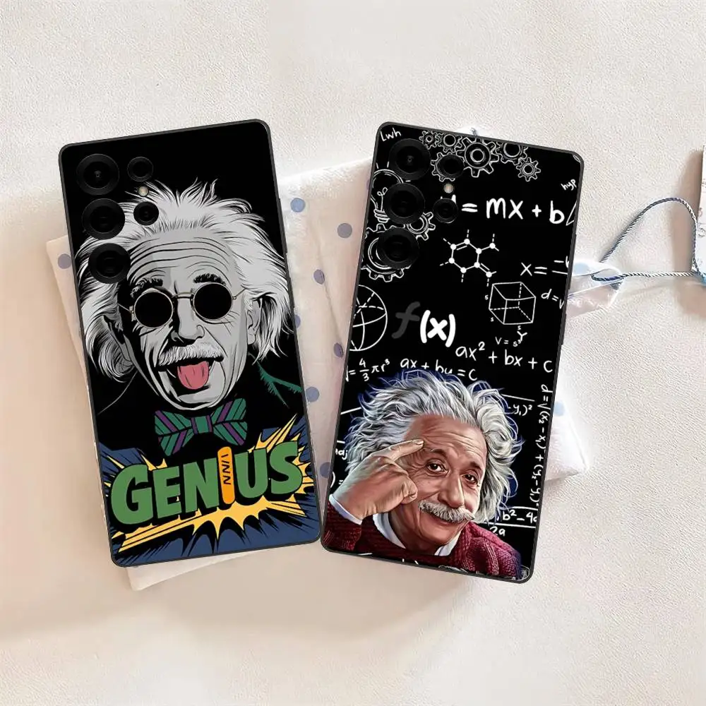 Funda para Teléfono del Famoso Físico E-Einstein para Samsung S 24 Fe 25 Ultra Plus 20 Lite 21 30 22 23 24 22 Ultra 5G