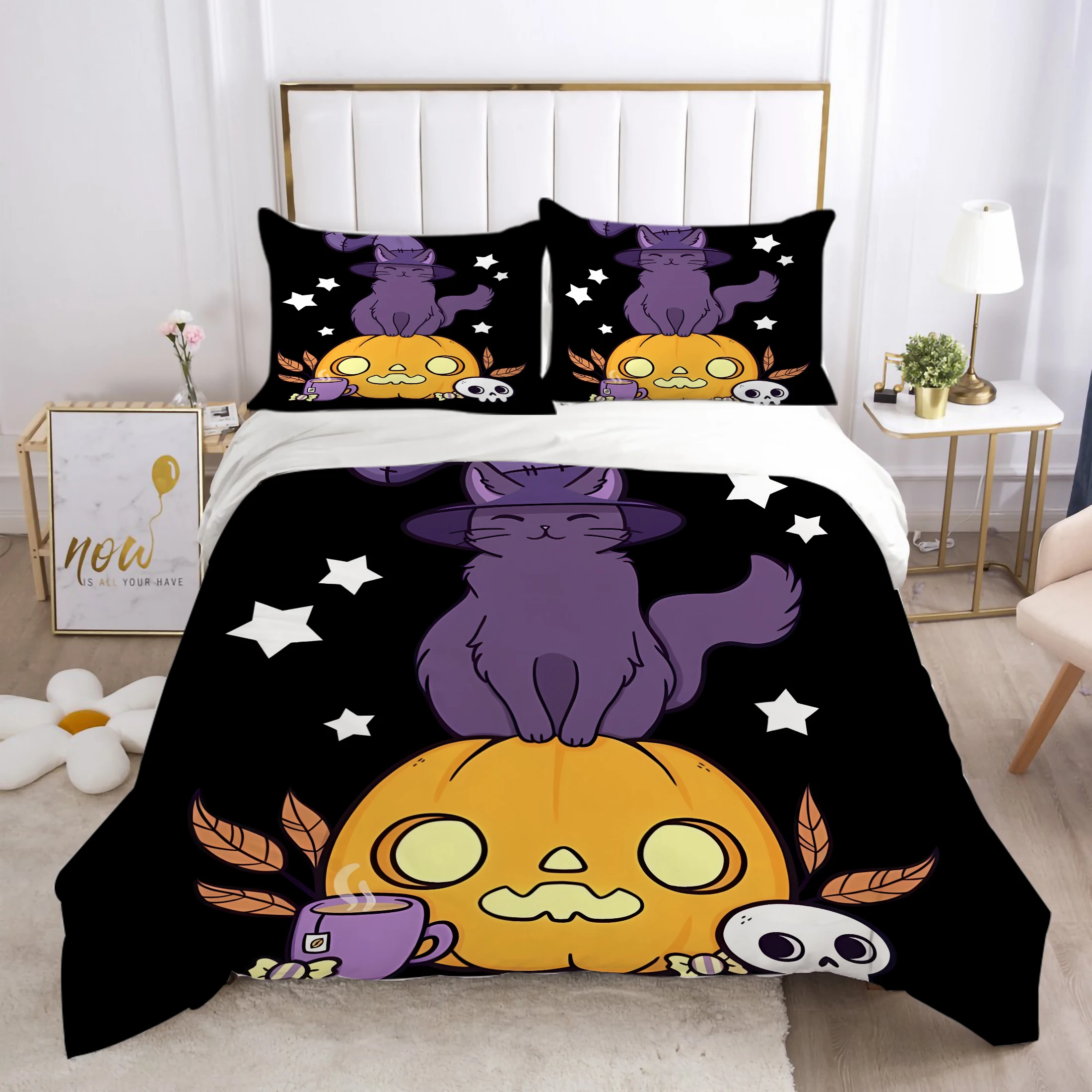 Children Adult Home Bed Duvet Cover 3D Bedding Set Cartoon Print Comforter Cover Set