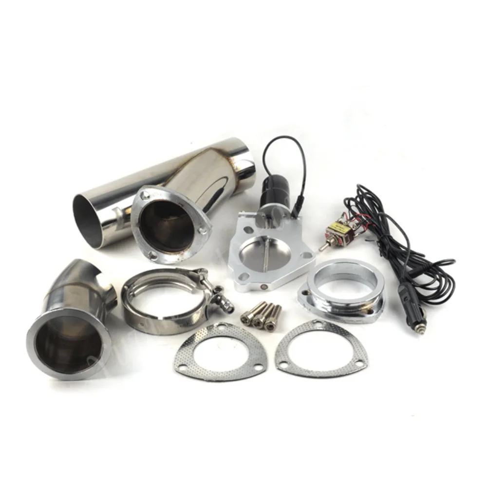 Universal 2.5/3 Inch Electric Exhaust Muffler Valve Cutout System Dump Exhaust Cutout Pipe Valve KYS