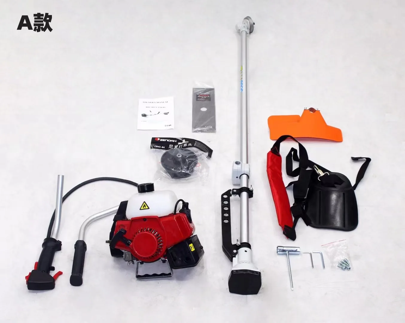 CG411 40.2cc 2-Stroke 1E40F-6 Engine 1.45KW Brush Cutting Machine Backpack Fuel Weeder Grass Trimmer Brush Cutter Lawn Mower