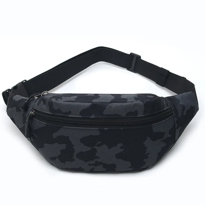 Oxford Fabric Waterproof Multi-layer Sportswear Mobile Phone Waist Bag Durable Crossbody Hiking Bag for Work