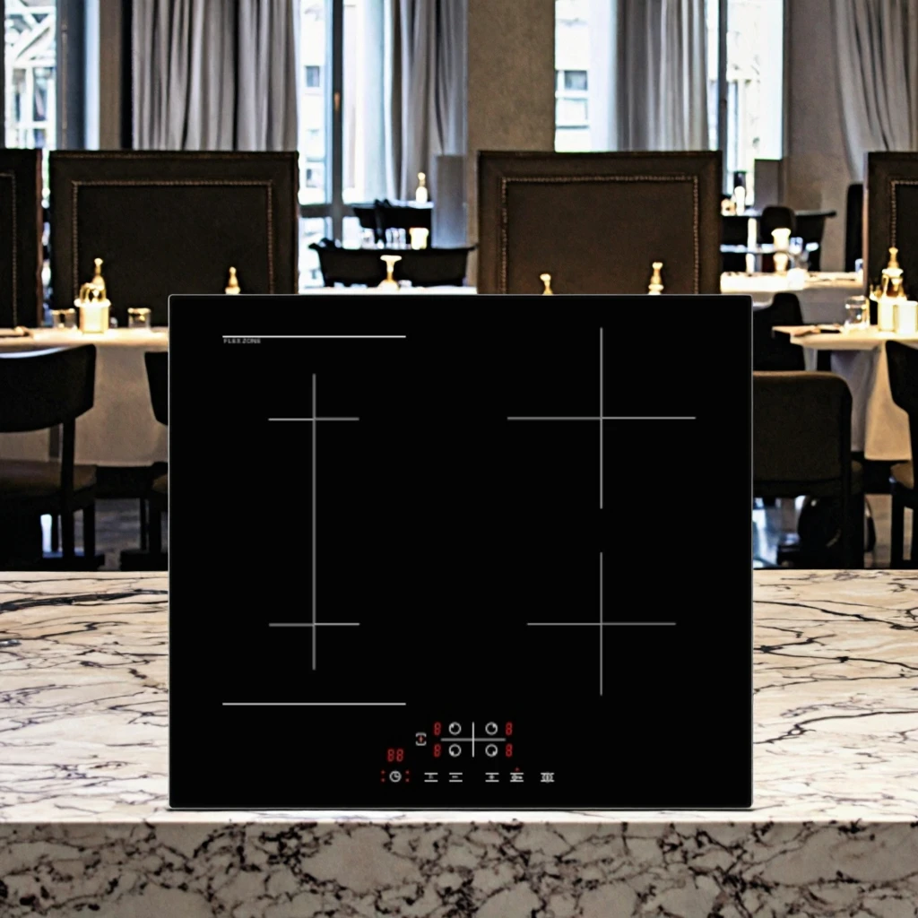 Cocina de Inducción inteligente de 4 quemadores para cocina, portátil eléctrico incorporado impermeable para uso doméstico, fabricado en China