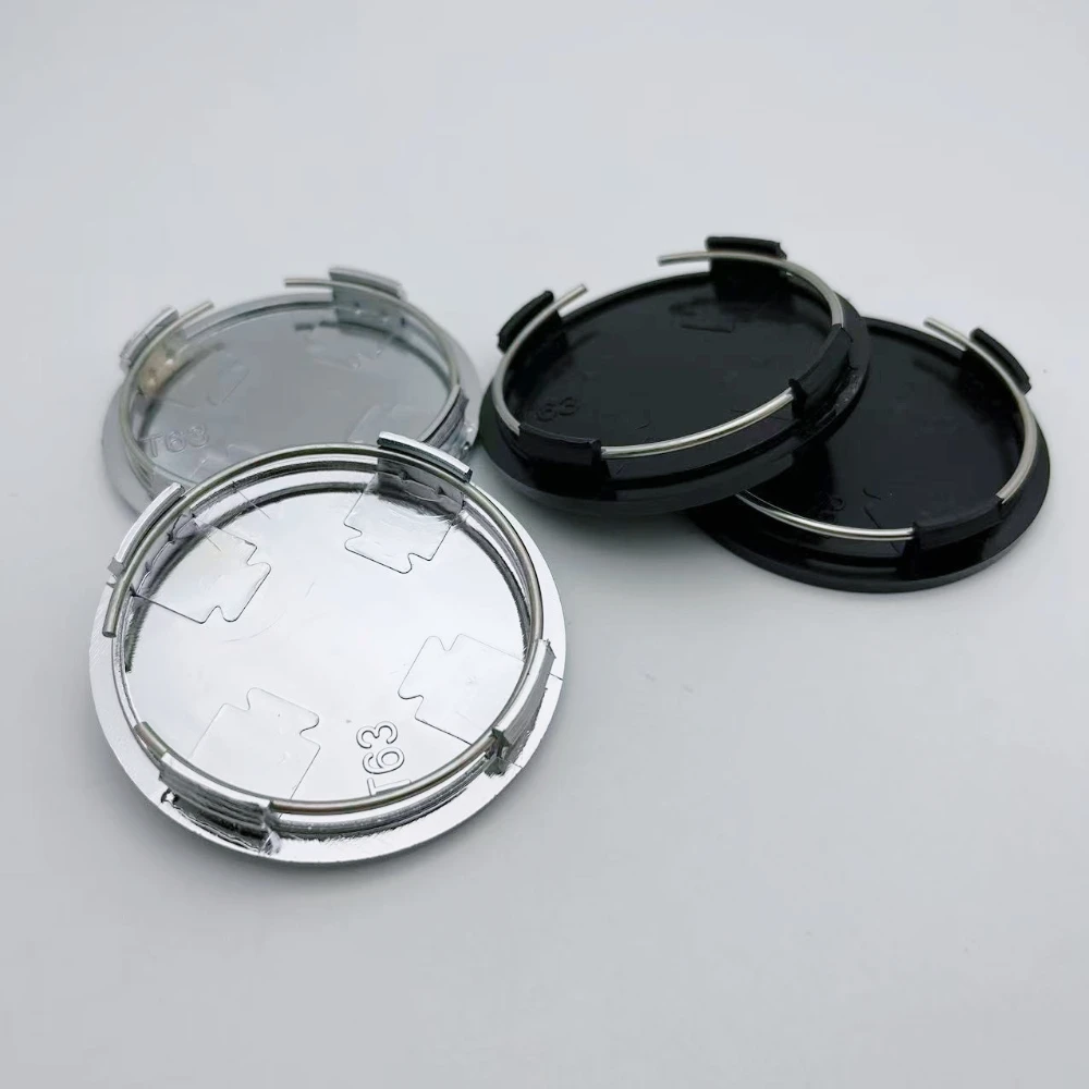 Tampas centrais da roda de carro, 4 unidades, 63mm, com resina epóxi, sem logotipo, emblema, cubo da roda, aro, fibra de carbono, emblema, acessórios para carro