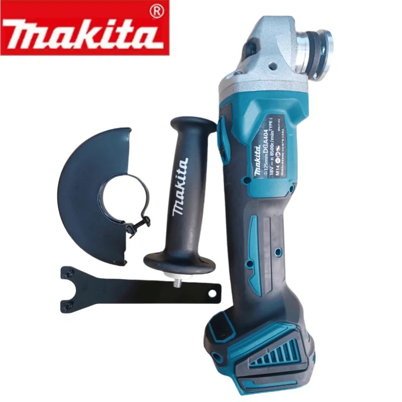 Makita 18V 125mm DGA404 Brushless Lithium Electric Angle Grinder Rechargeable Cutting Machine High Power Polishing Machine