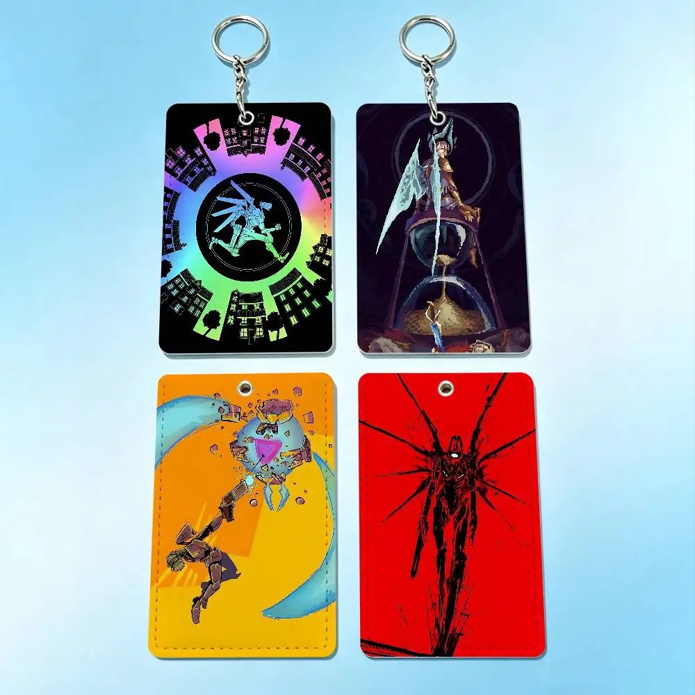 

Hot Game U-ULTRAKILL Badge Holder Keychain For Bank Business Work Card Holder Student Card Protective Case Bus Card