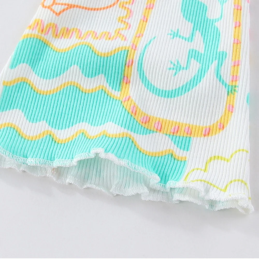 Jumping Meters Mädchen-Hose mit Blumenmuster, Schlaghose, lange Bleistift-Leggings, Kindermode, Herbstkollektion, 2–7 Jahre – Detail 8