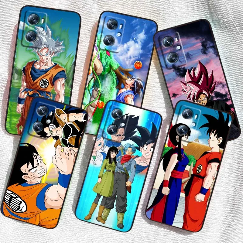 Funda de teléfono Dragon Ball Son Goku Chichi para OPPO Reno 5 6 7 A96 A40 A58 Realme GT A74 A78 Neo2 A74 A78 Find X5 X3 X7 X8, color negro