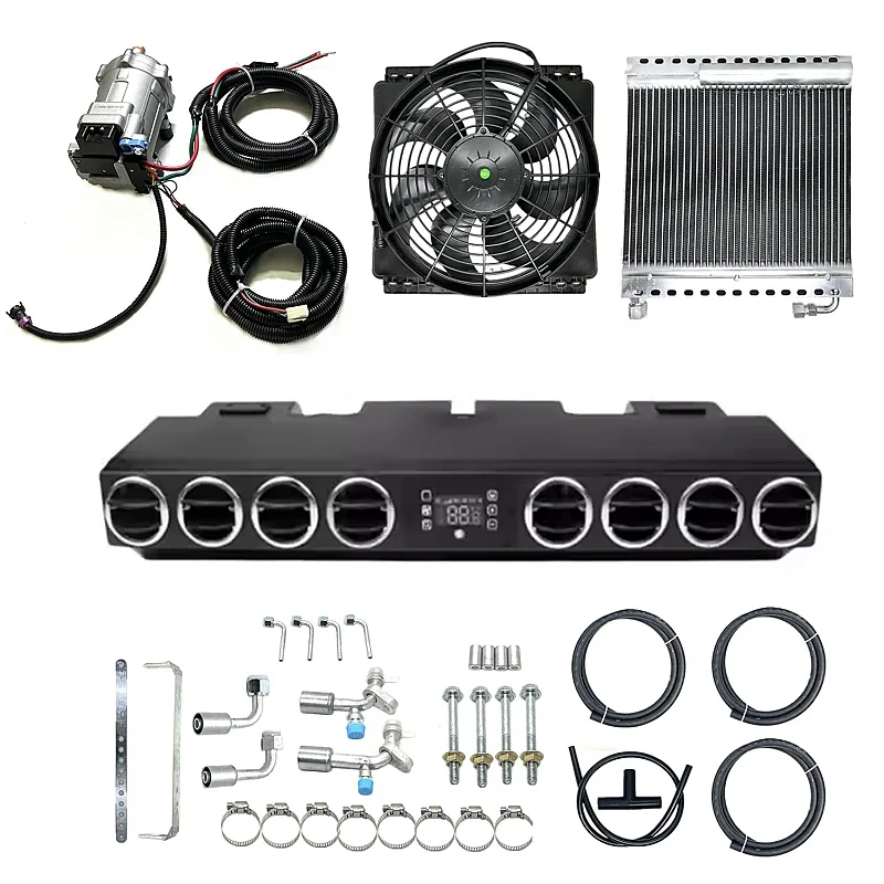 Universal 12V 24V Vehicle Air Conditioner Under-Dash Cooling Kit Cars Auto Parking air Conditioner for Engineering Vehicle
