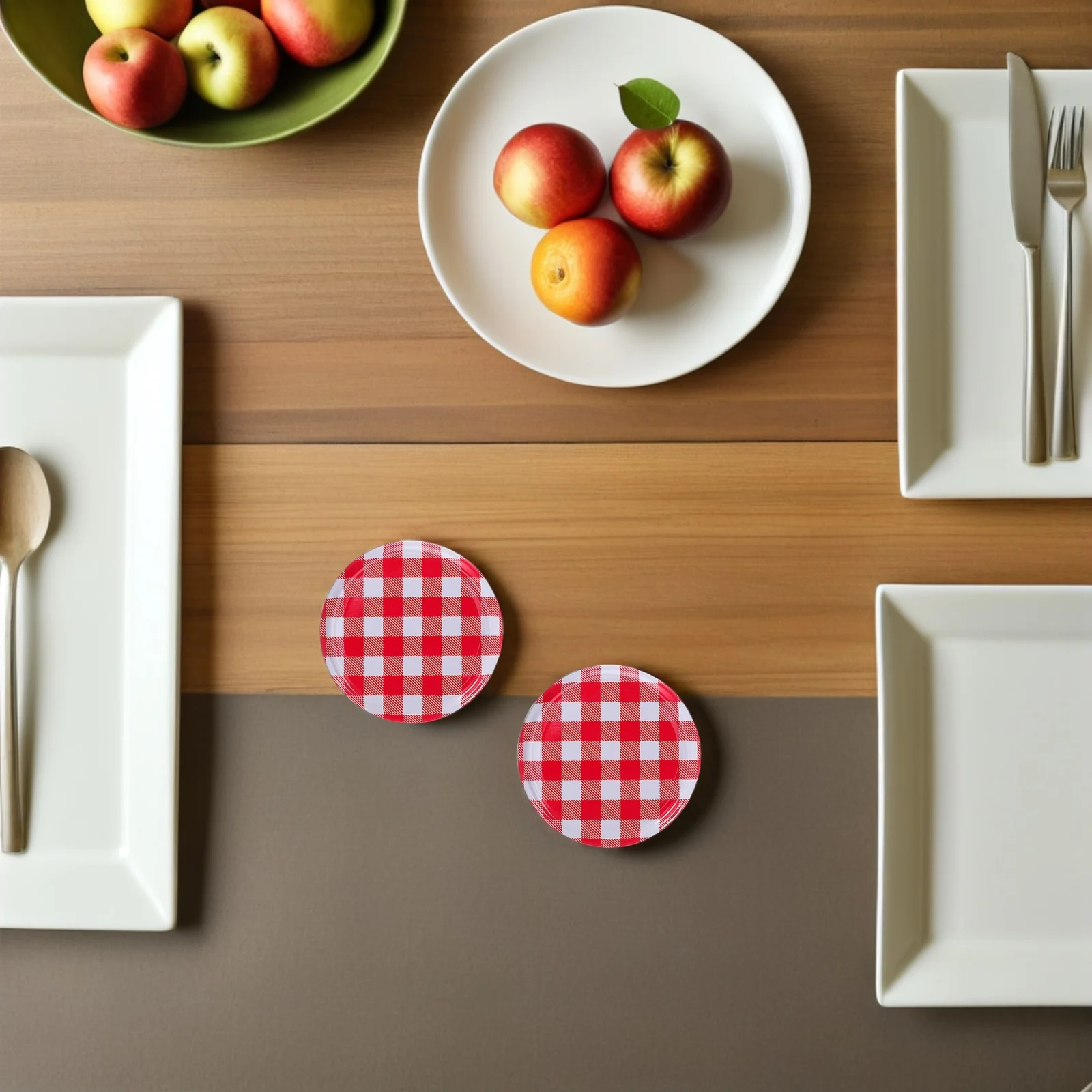 

100Pcs Mason Jar Lids Open Mouth Iron Canning Jar Caps Screw Top Replacement Covers for Jam Jelly Food Storage