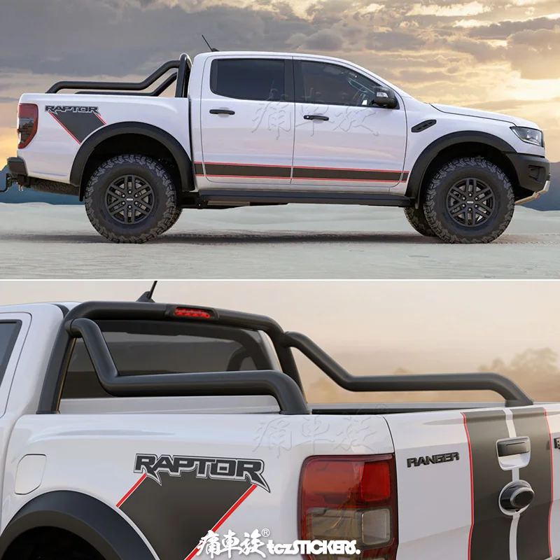 New Pickup Truck Custom Car Sticker Accessories Vinyl FOR Ford Raptor Decorative Fashion Sports Off-Road Vehicle Film Car Decal