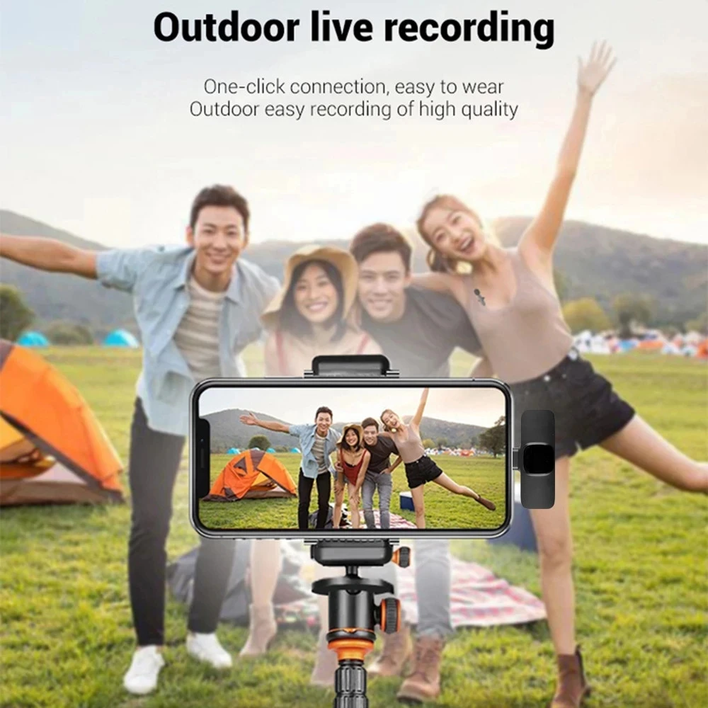 Professional Bluetooth Dual Lavalier Wireless Lapel Microphone Mic Buttonhole Tie For iPhone Android Mobile Cell Phone PC Mike