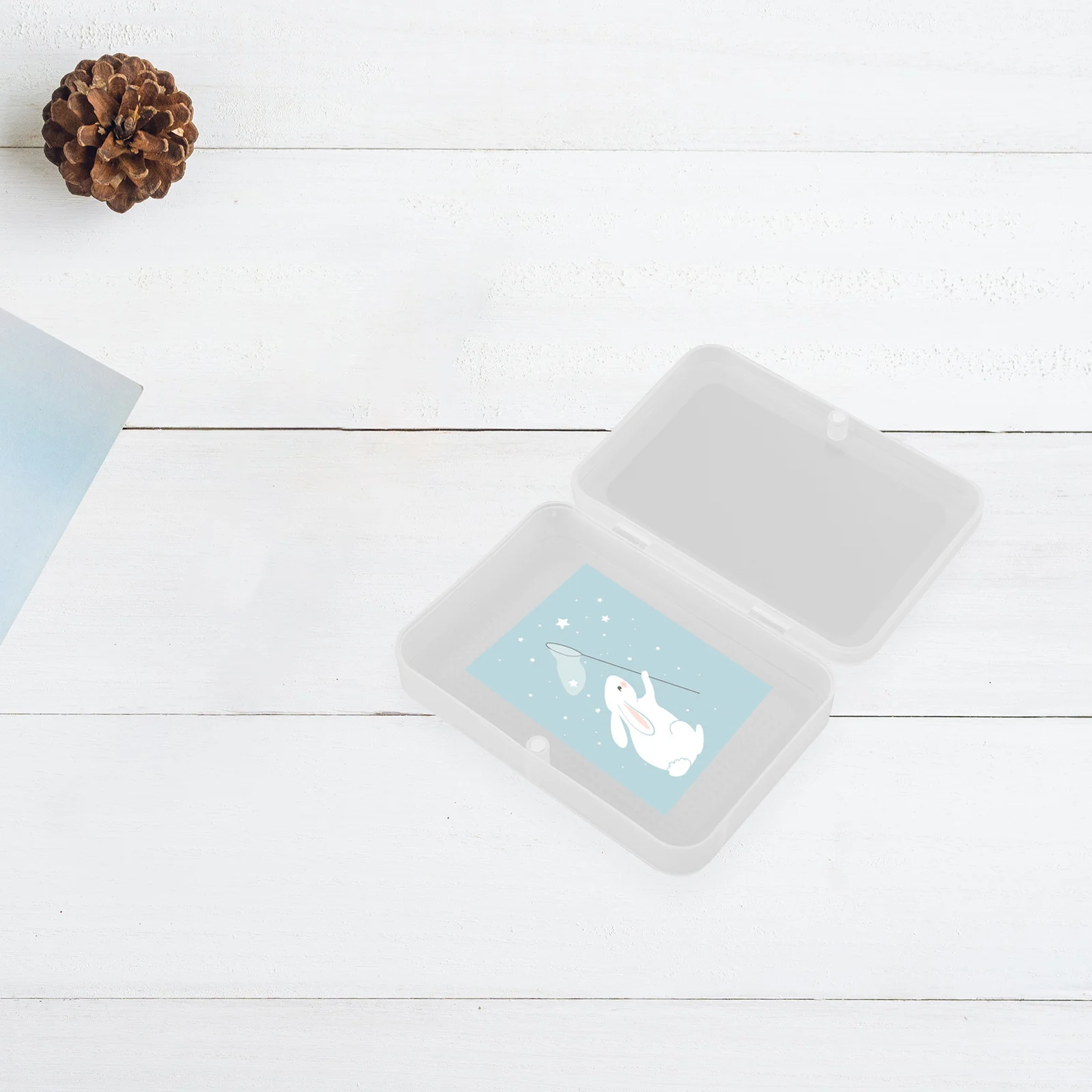 

6Pcs Clear Plastic Boxes for Playing Cards Storage Rectangular Case Container Holder Compact Lightweight Scratch-Resistant