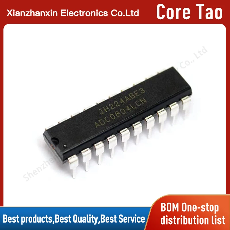 1pcs/lot  ADC0804 ADC0804LCN DIP20 8-bit CMOS successive comparison type A/D converter