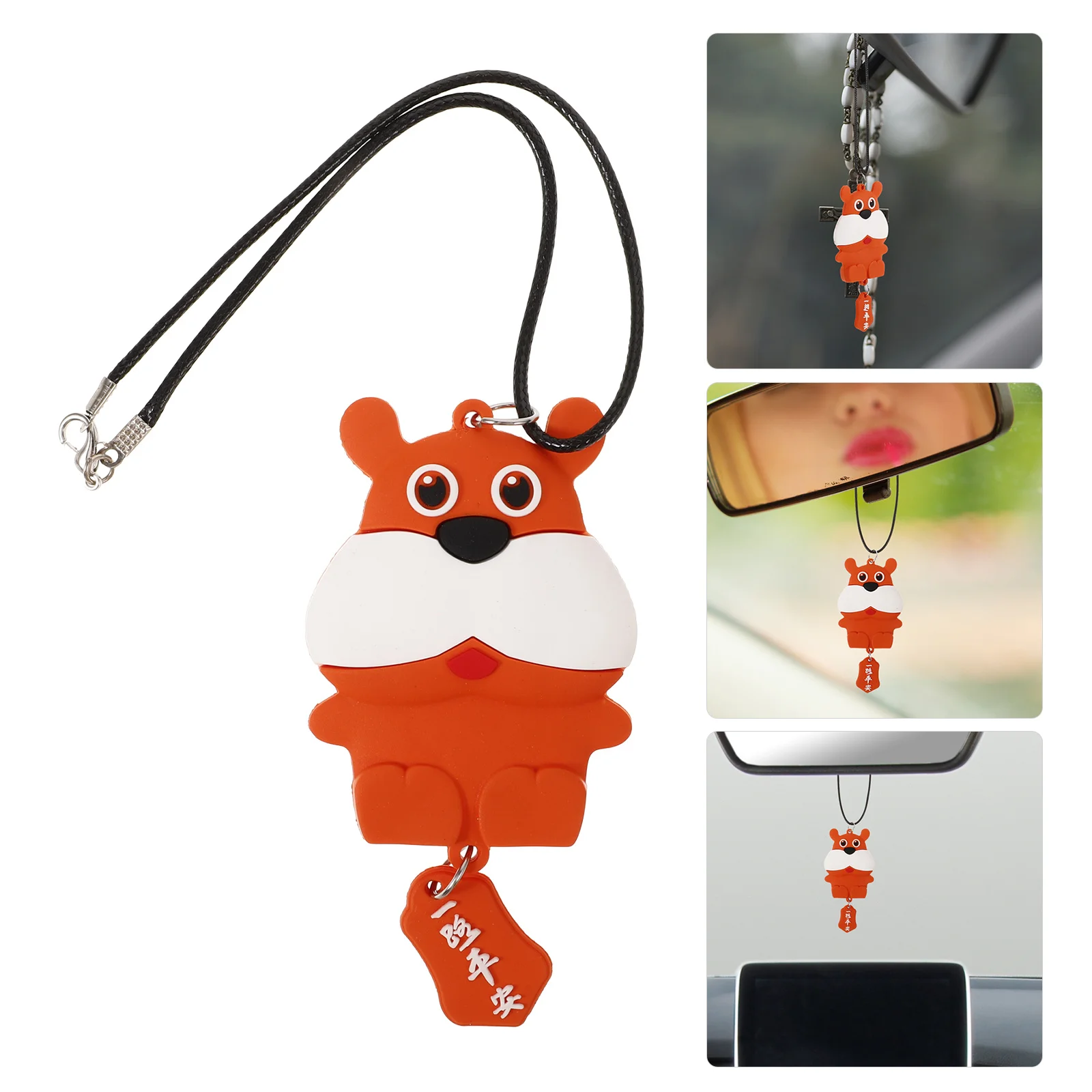 

Cute Car Hanging Ornament PVC Material Cartoon Style Rearview Mirror Accessory Decor for Vehicle Interior Stylish Gift Idea