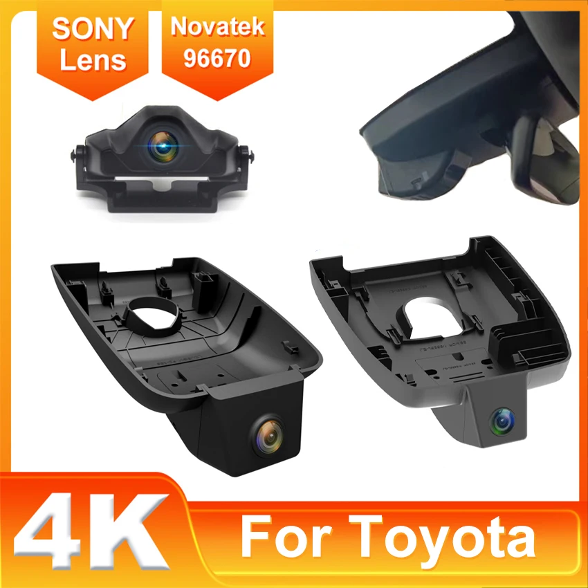 Car DVR Wifi Camera 4k Dash Cam Video Recorder Original For Toyota Highlander XU70 XU50 2024 2023 2022 2021 2020 2019 2018 2017